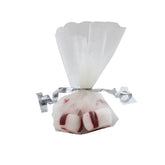 9 In. Ivory Scalloped Edge Organza Bag Doilies | 25 Count