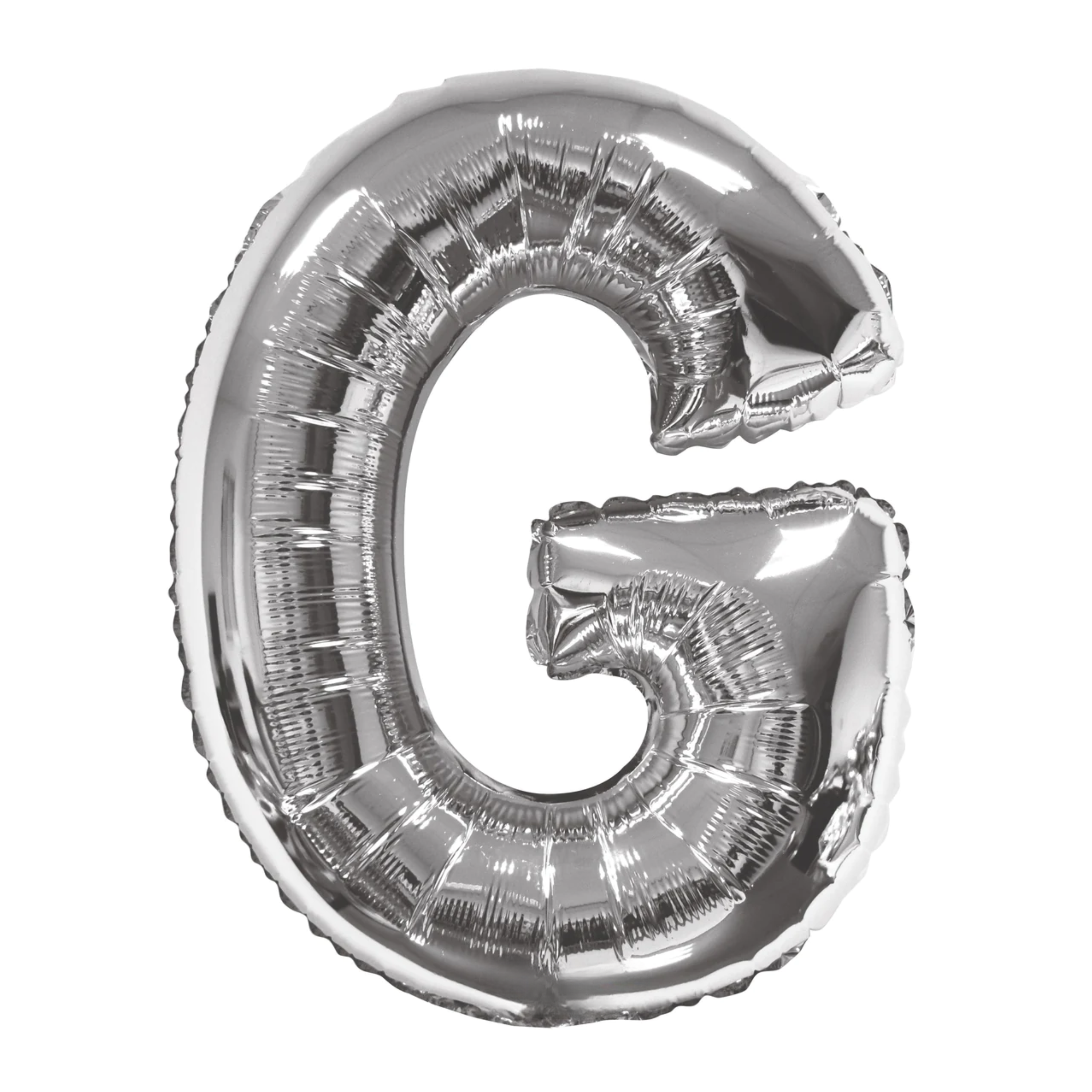 34" Letter G Silver Mylar Balloon