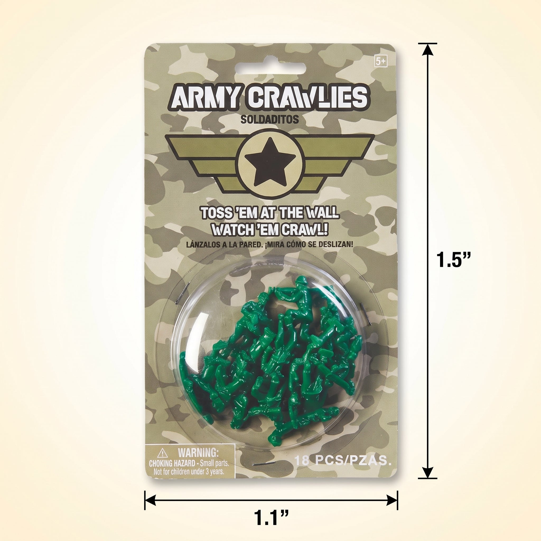 Green Army Soldier Window Walkers - 18 Pack
