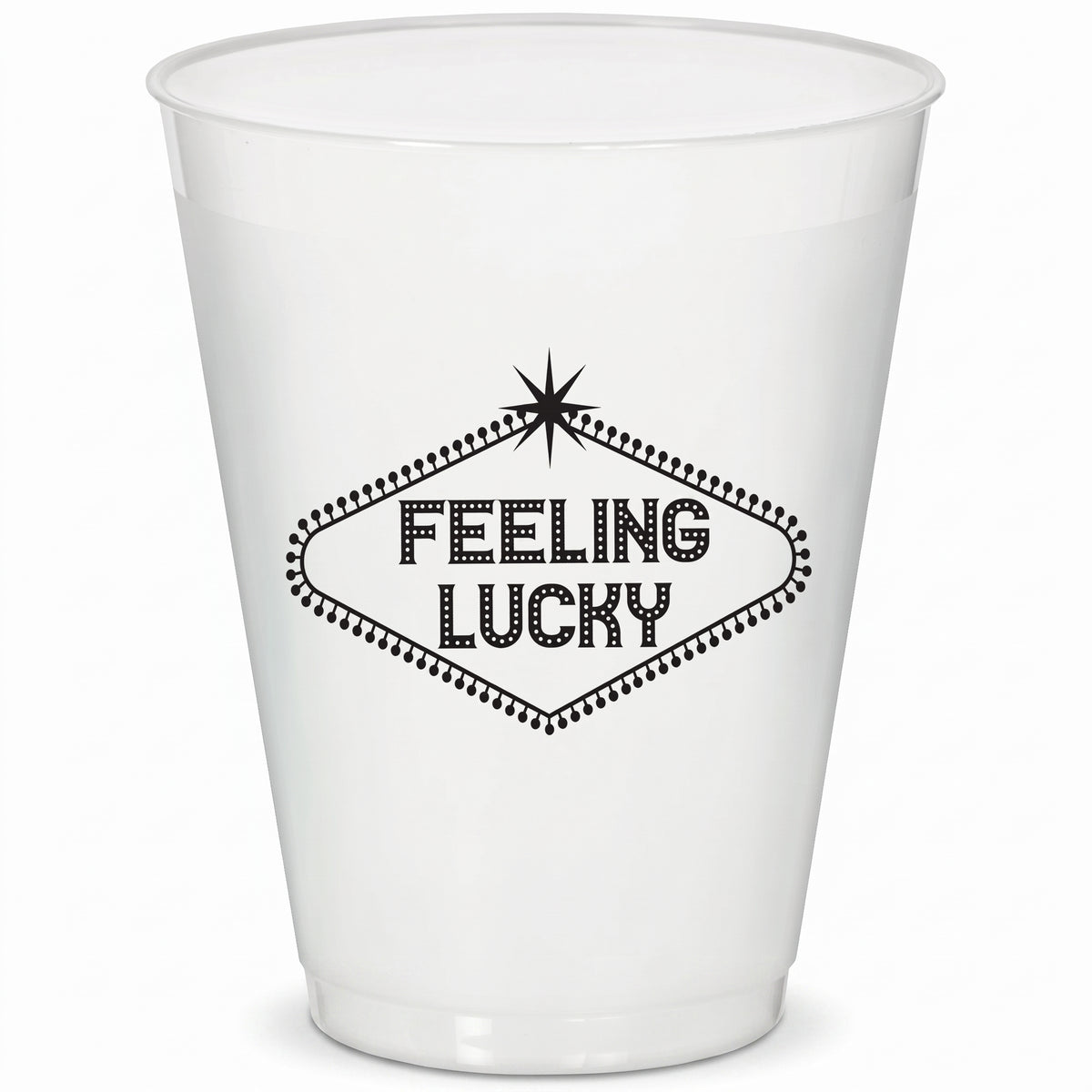 Casino "Feeling Lucky" 18 oz Plastic Tumblers, 25-Pack