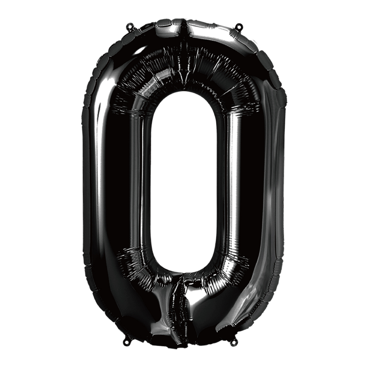 34 In. Black Number 0 Balloon