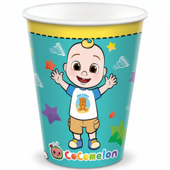 CoComelon 9oz Paper Cups - 8 Pack for Kids' Birthday Parties