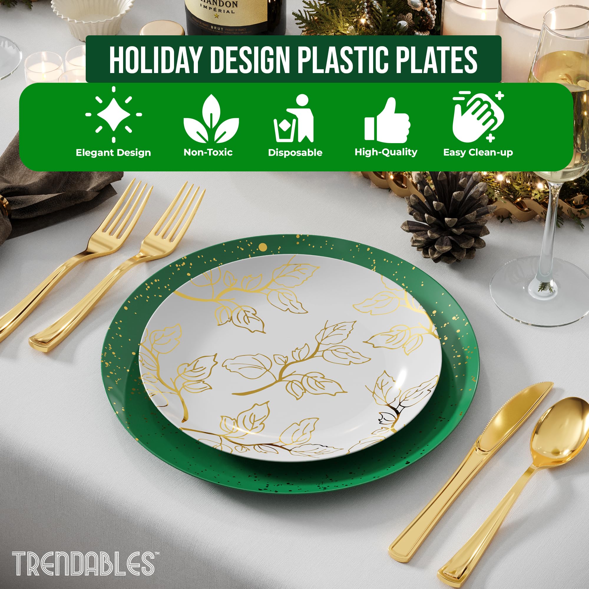 10 In. Matiz Design Plastic Plates | 10 Count