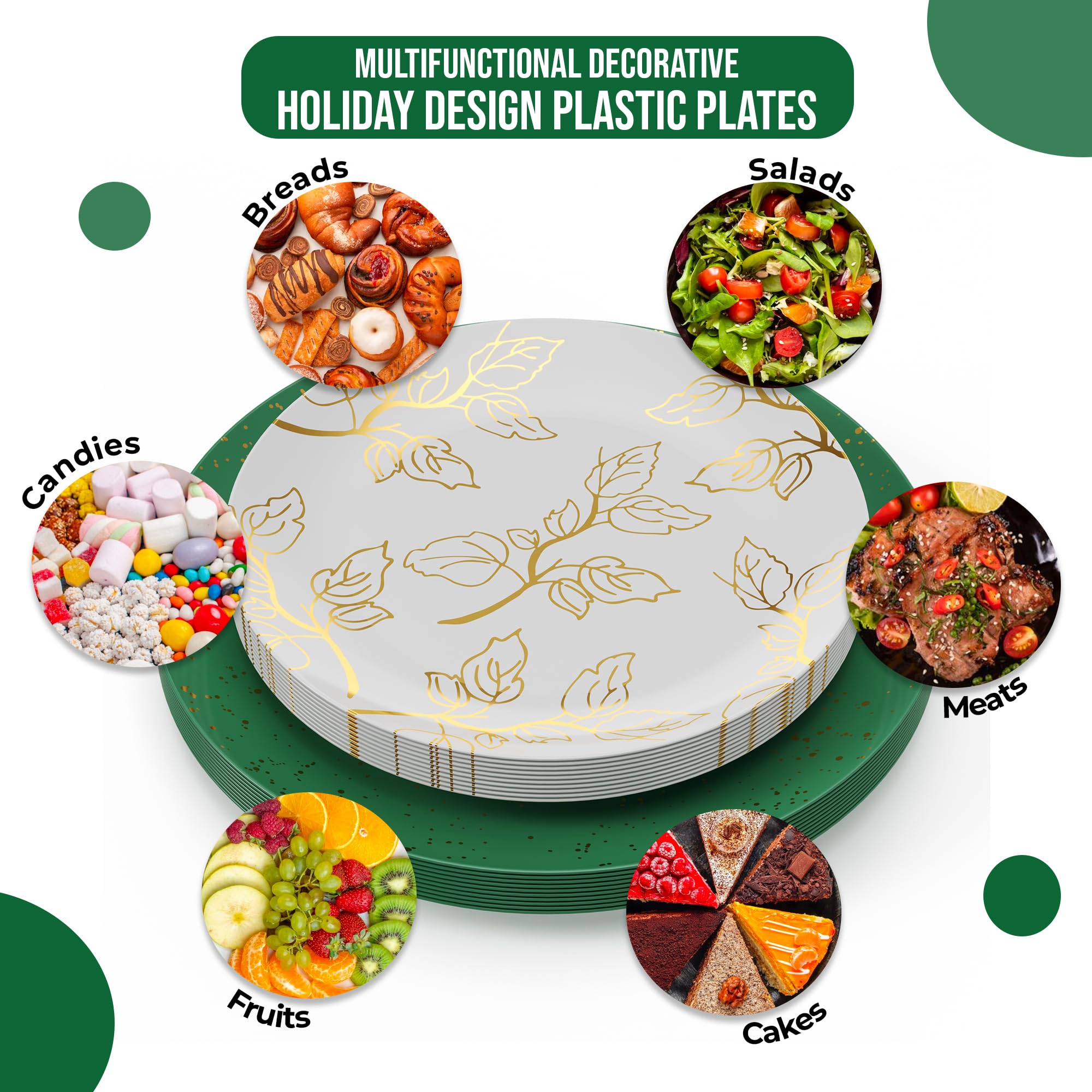 10 In. Matiz Design Plastic Plates | 10 Count