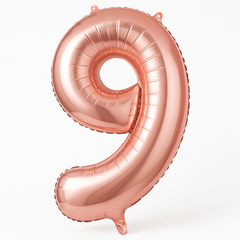 Rose Gold Foil Number 9 Balloon