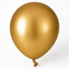 Luxaire Premium Gold Metallic 5" Latex Balloons - 50 Pack
