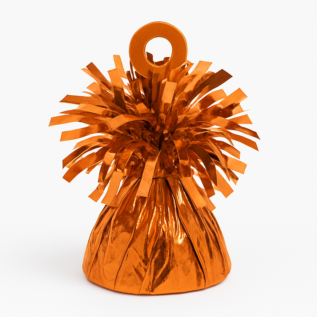 Small Orange Balloon Weight Party Accessory