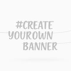 Personalized Silver Glitter Religious Banner Kit