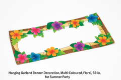 Personalized Luau Banner - Tropical Floral Decor
