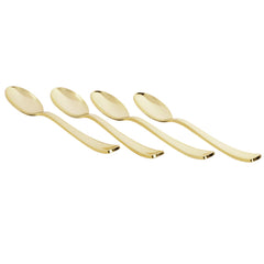 Cream/Gold Splash Design Plates