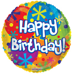 Bv Happy Birthday Balloons & Dots Balloon