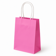 Bright Pink Kraft Gift Bag