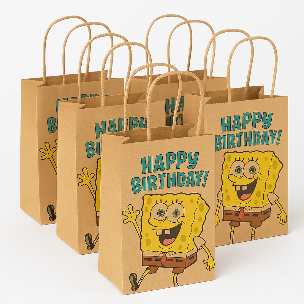 SpongeBob Kraft Gift Bag