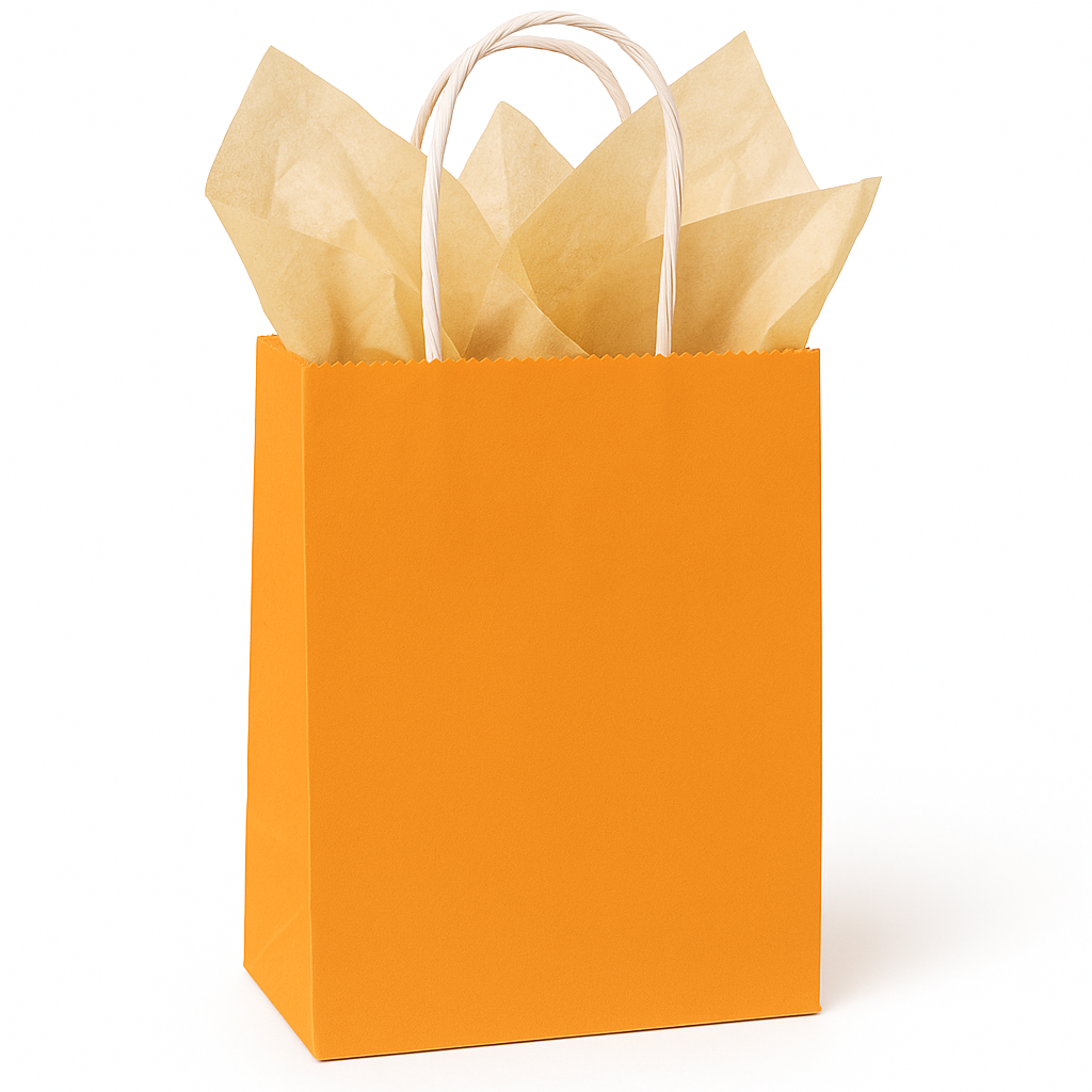 Caribbean Blue Small Kraft Gift Bag