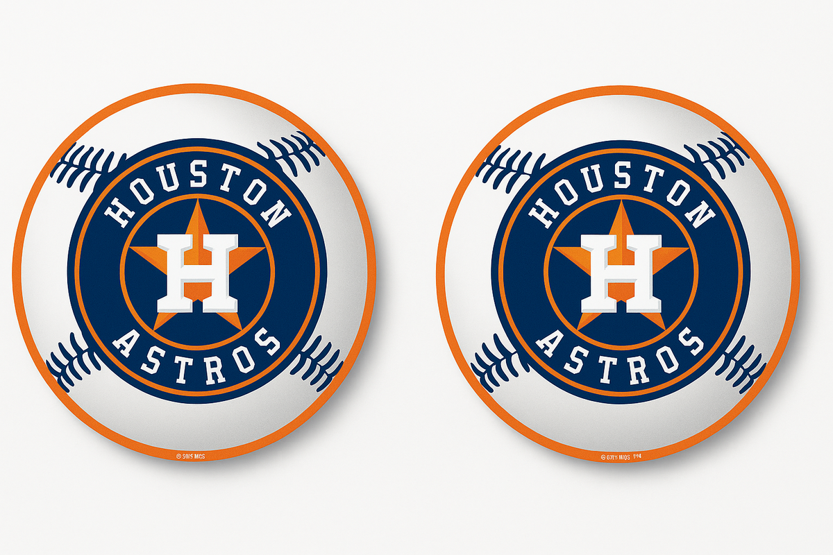 12" Houston Astros Baseball Team Cutout