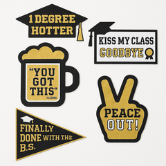 Edgy Graduation Celebration Cutouts