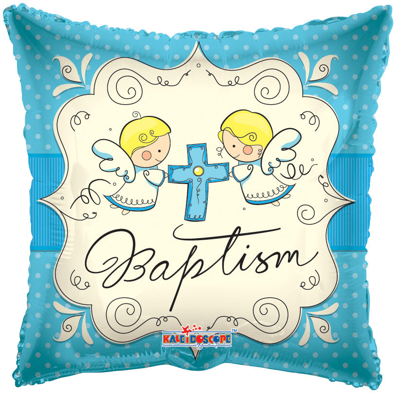 Cute Angels Baptism Boy Balloon