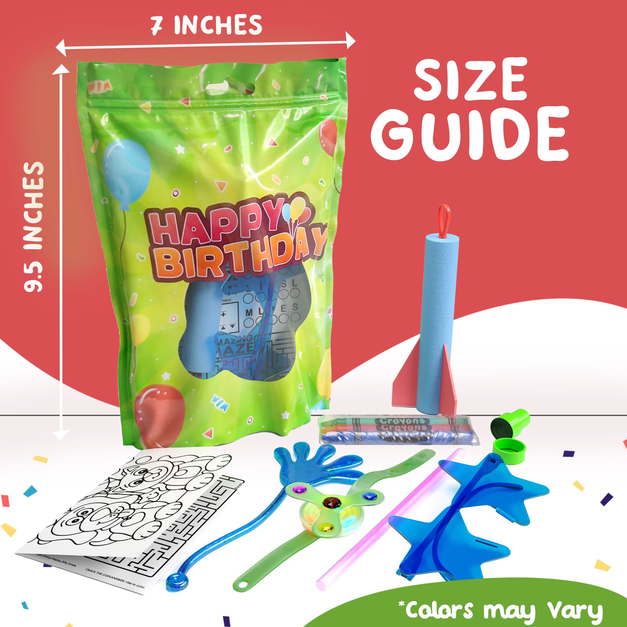 8 Piece Premium Goody Bag With toys