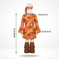 Flower Power Hippie Girl's Costume
