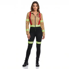 Women's Fiery Firefighter Halloween Costume