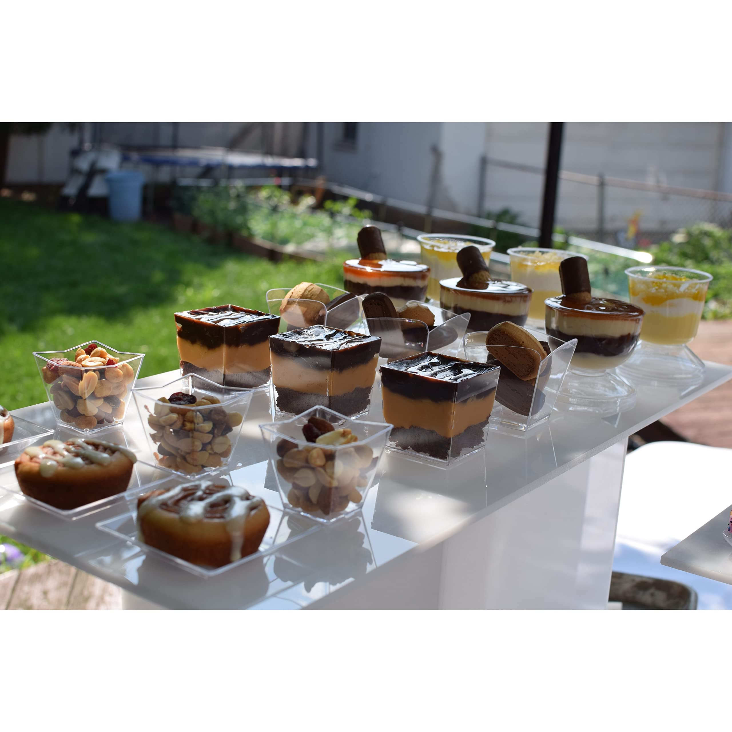 2 Oz. Clear Square Miniatures | 24 Count