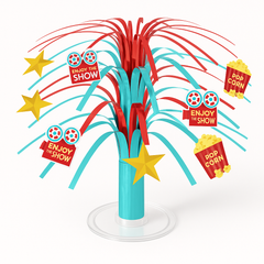 Movie Night Mini Cascade Centerpiece Decoration