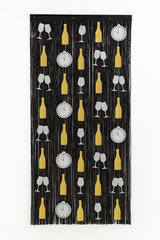 New Year's Eve Two-Piece Door Curtain Party D√©cor Set