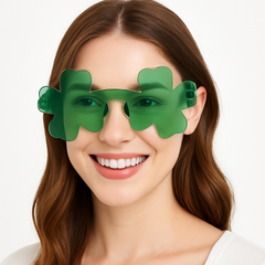 St. Patrick's Day Shamrock Novelty Glasses Multipack