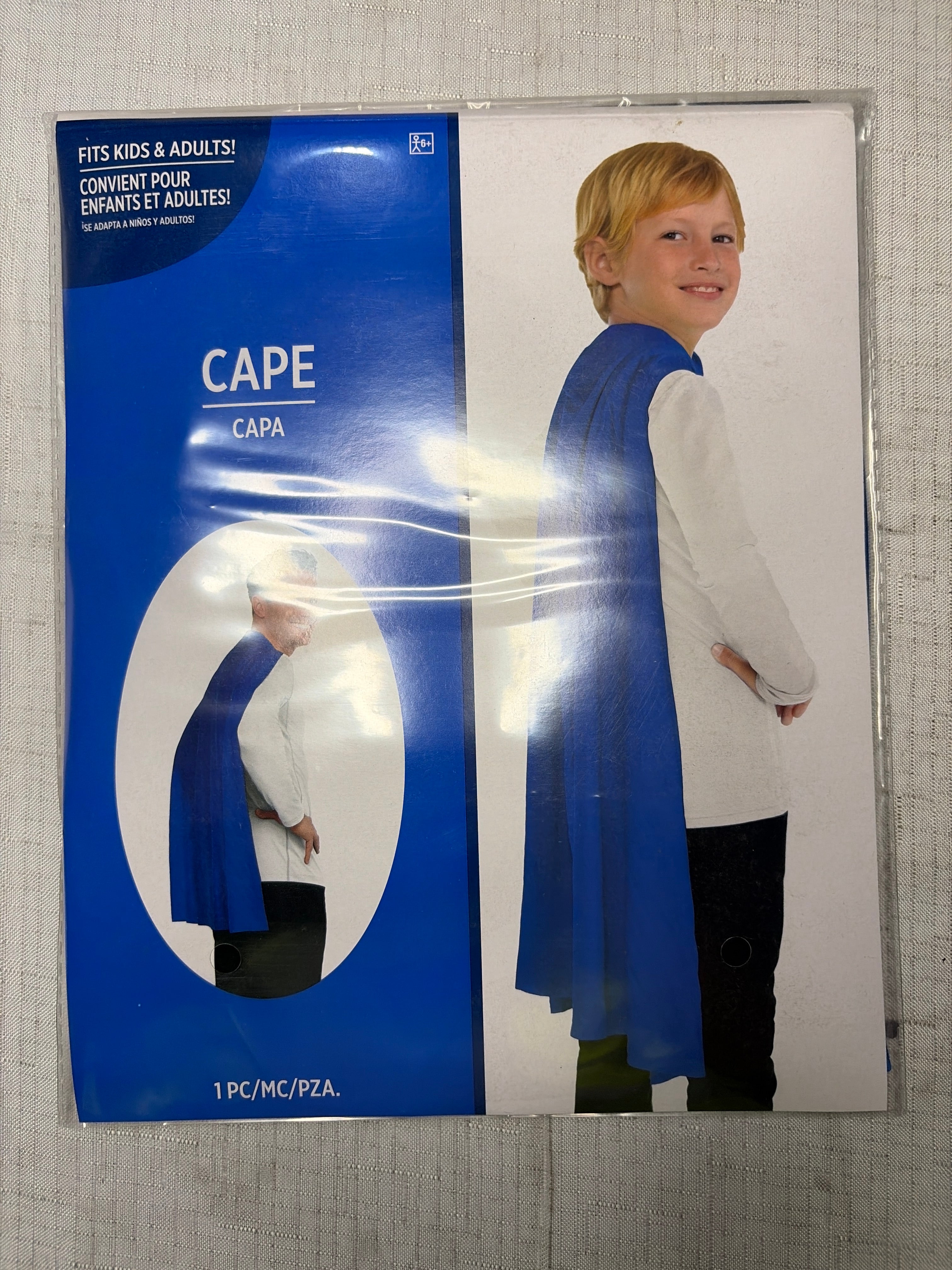 Royal Blue Superhero Cape Costume Accessory - One Size