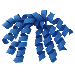 Neon Blue Curly Grosgrain Gift Bow