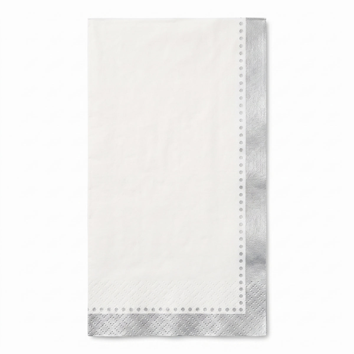 Premium Silver Buffet Guest Towel Napkins - 8 In. x 4 In.
