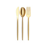 Trendables Gloss Gold Cutlery Combo | 120 Count