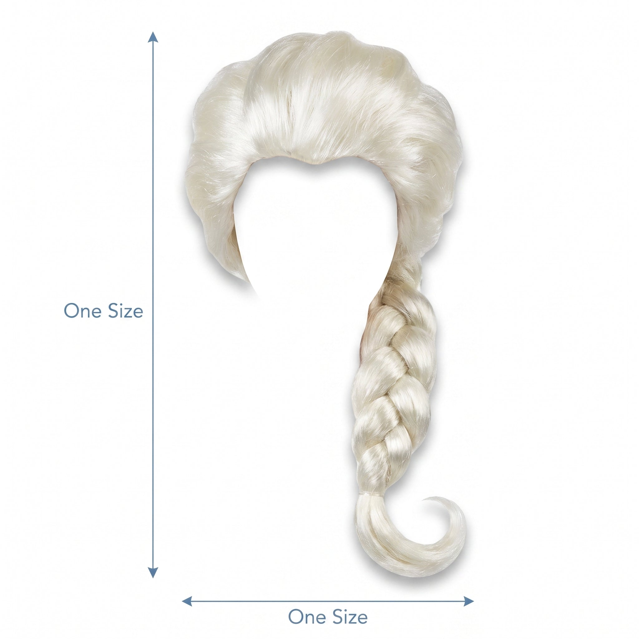 Disney Frozen 2 Elsa Wig with Braided Hair - One Size