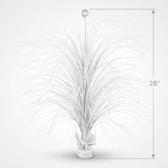 Giant White Metallic Spray Centerpiece