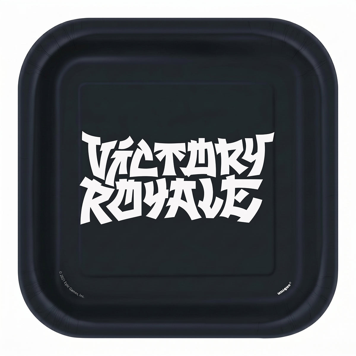 Fortnite Square Party Plates - Victory Royale Disposable Paper Tableware, 23 cm, Pack of 8