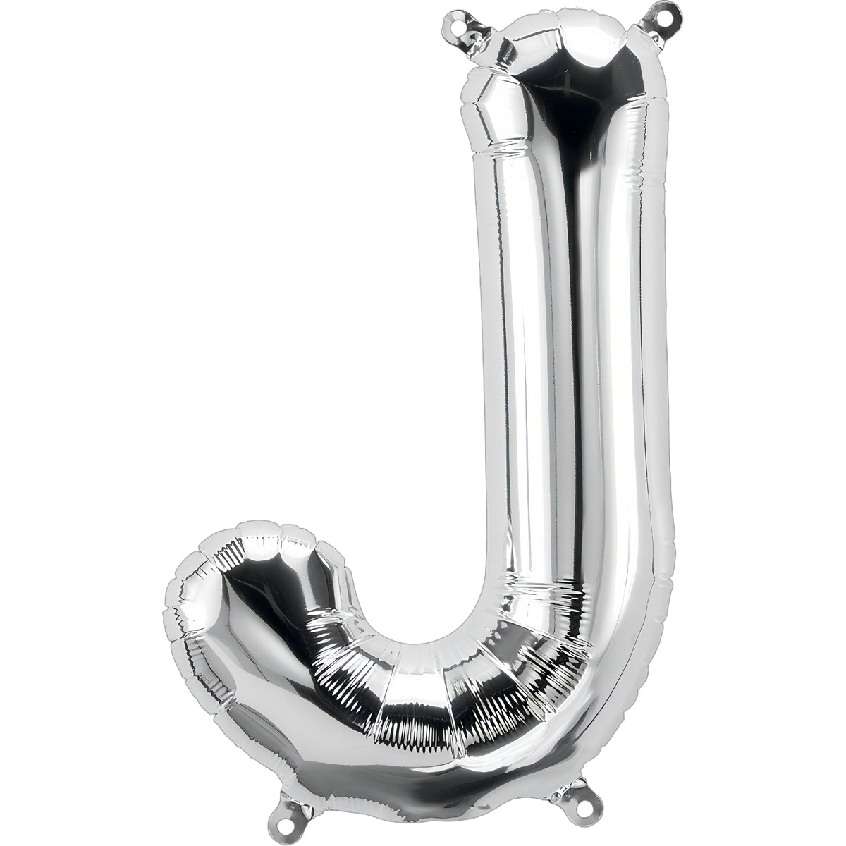 26 In. Silver Letter J Balloon