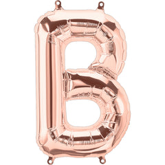 26 In. Rose Gold Letter B Balloon