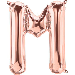 26 In. Rose Gold Letter M Balloon