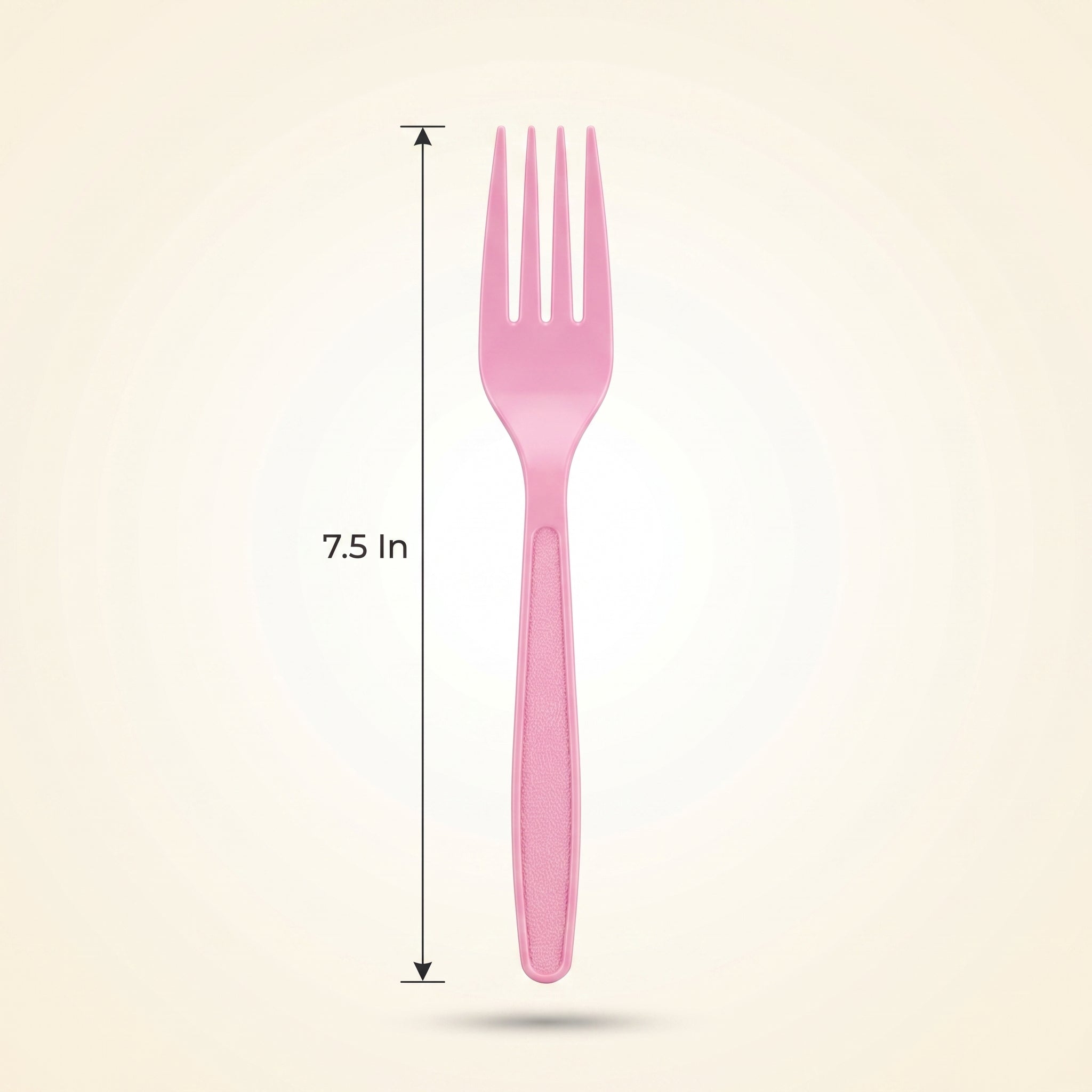 New Pink Plastic Forks - Solid Color Cutlery for Everyday Use - 7.5 in.