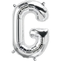 16 In. Silver Letter G Balloon