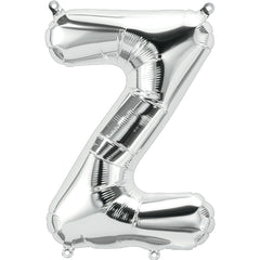16 In. Silver Letter Z Balloon
