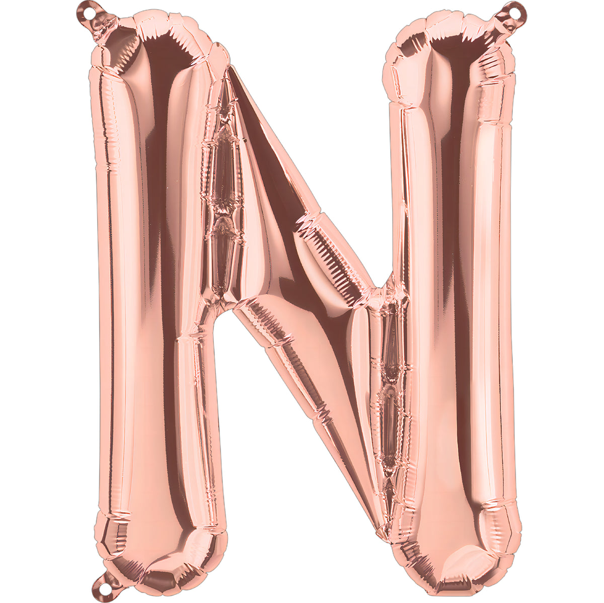 16 In. Rose Gold Alphabet N Balloon