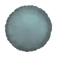 Lake Blue Chrome Round Balloon