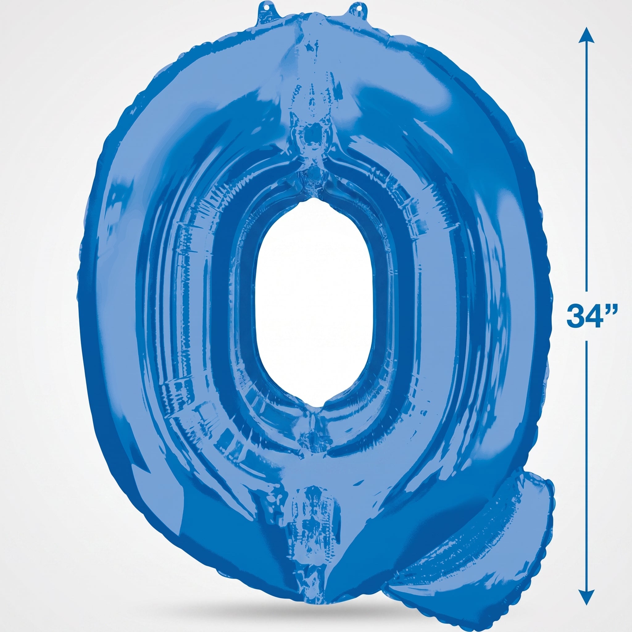 Royal Blue Foil Letter Q Balloon
