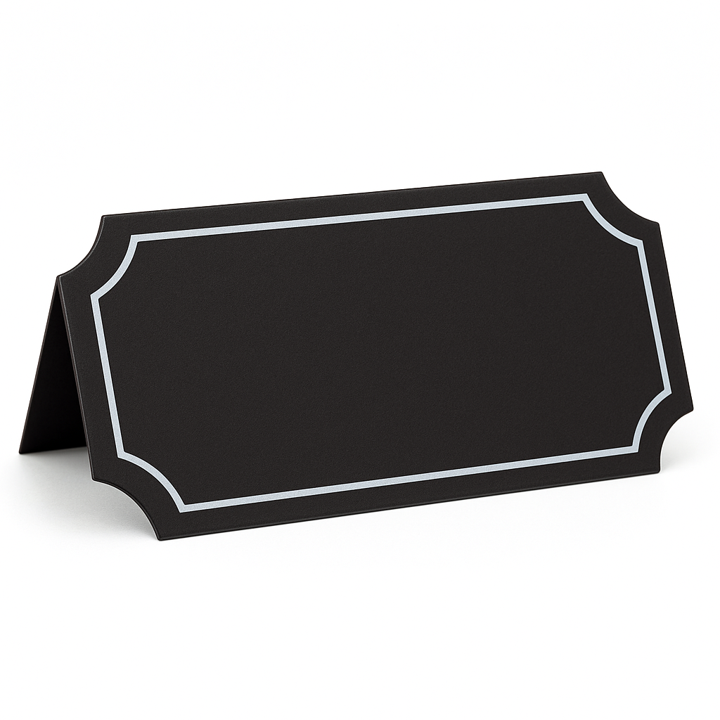 Customizable Chalkboard Tent Cards - 4-Inch, 25-Pack