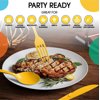 PMA - Heavy Duty Yellow Plastic Spoons - 50 Ct.