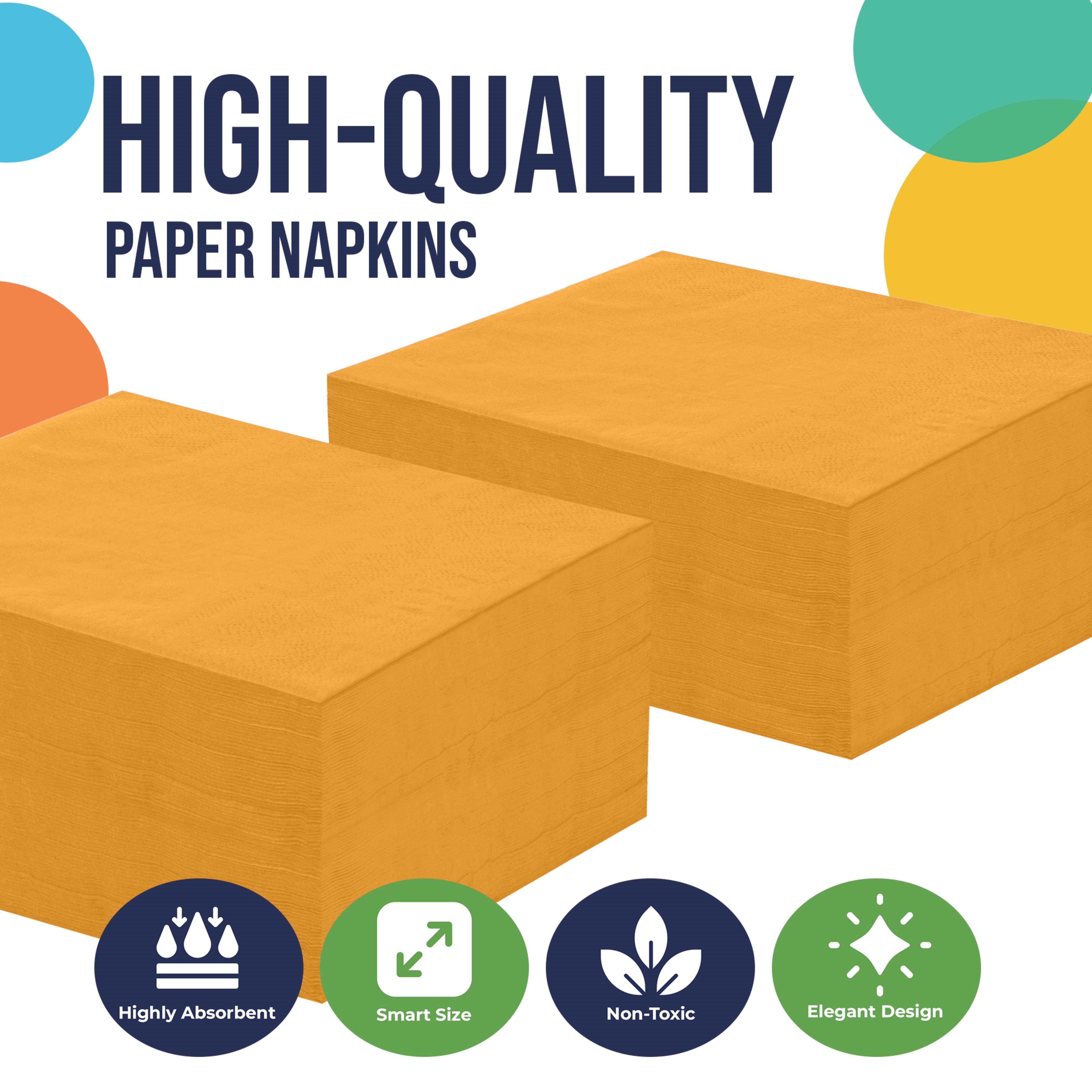 PMA - Yellow Luncheon Napkins - 50 Ct.