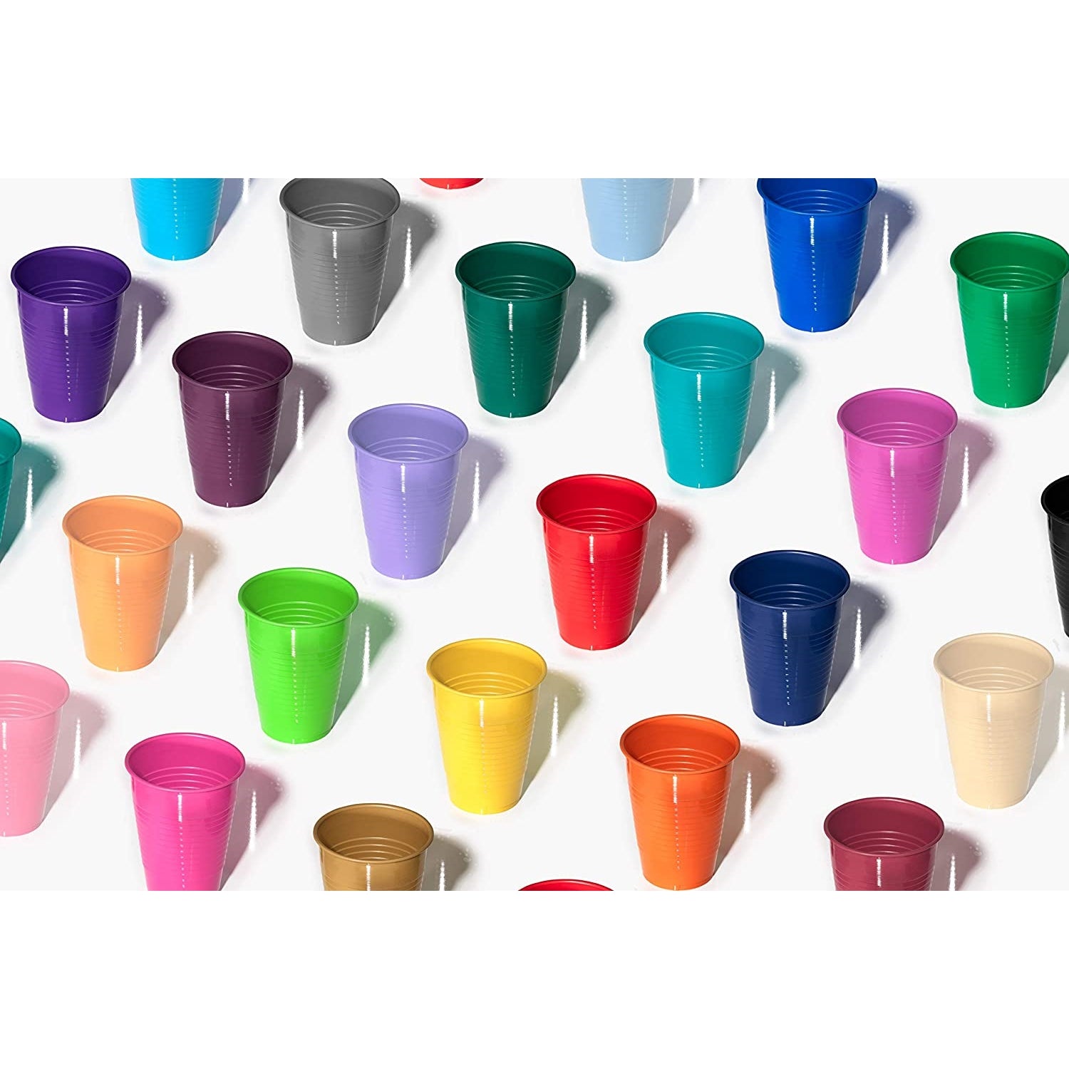 PMA - 12 Oz. Lime Green Plastic Cups - 50 Ct.