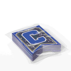 Black/Blue Congrats Grad Banner