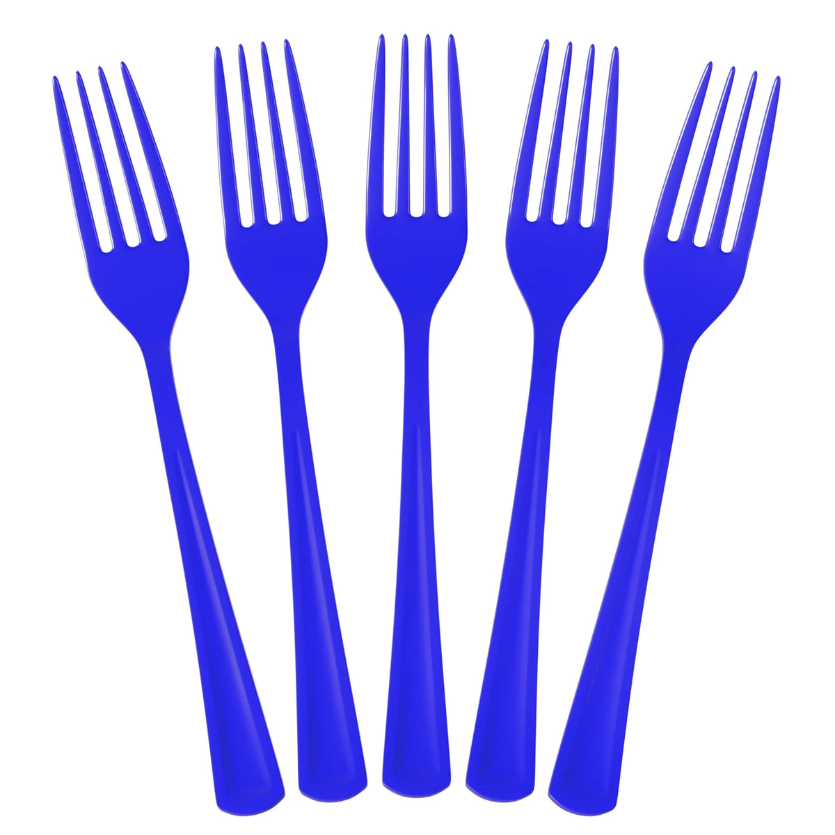 350 Pcs Dark Blue/White Disposable Tableware Set